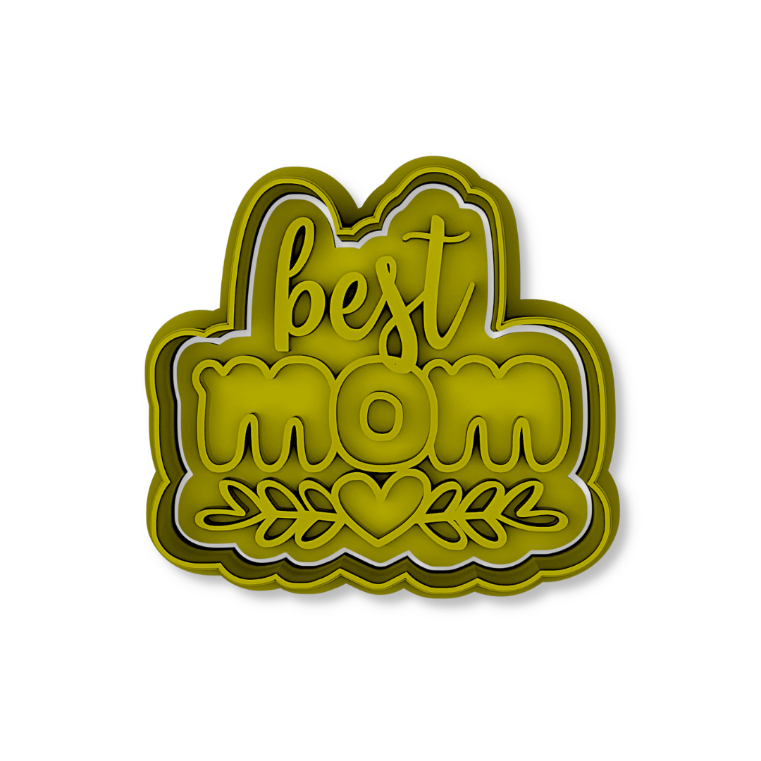 Mom Font Cookie Stamp and Cutter Set