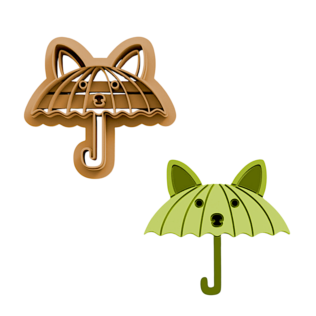 Cat Umbrella Earring Polymer Clay Cutter