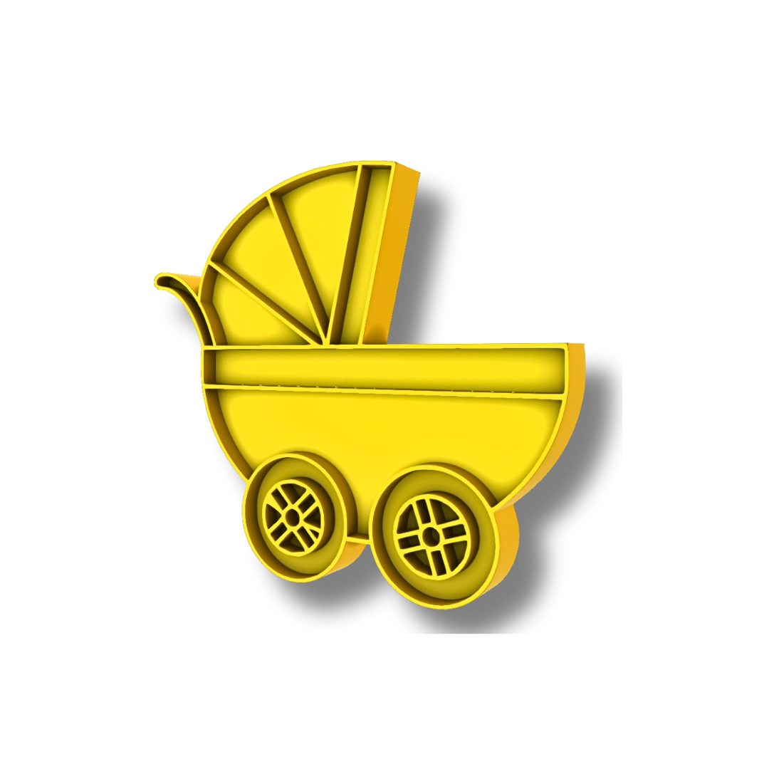 Baby Kinderwagen Keksstempel und Ausstecher Set