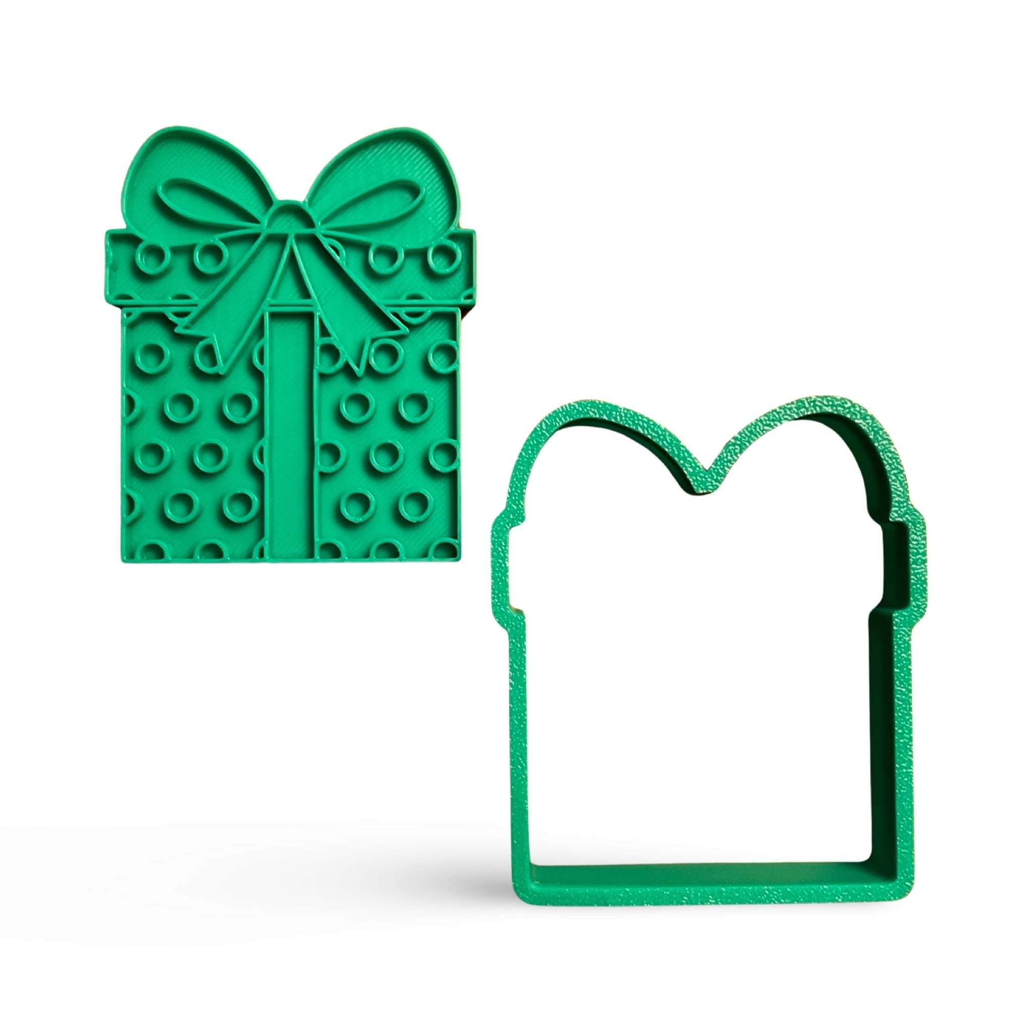 Gift Box Cookie Stamp and Cutter