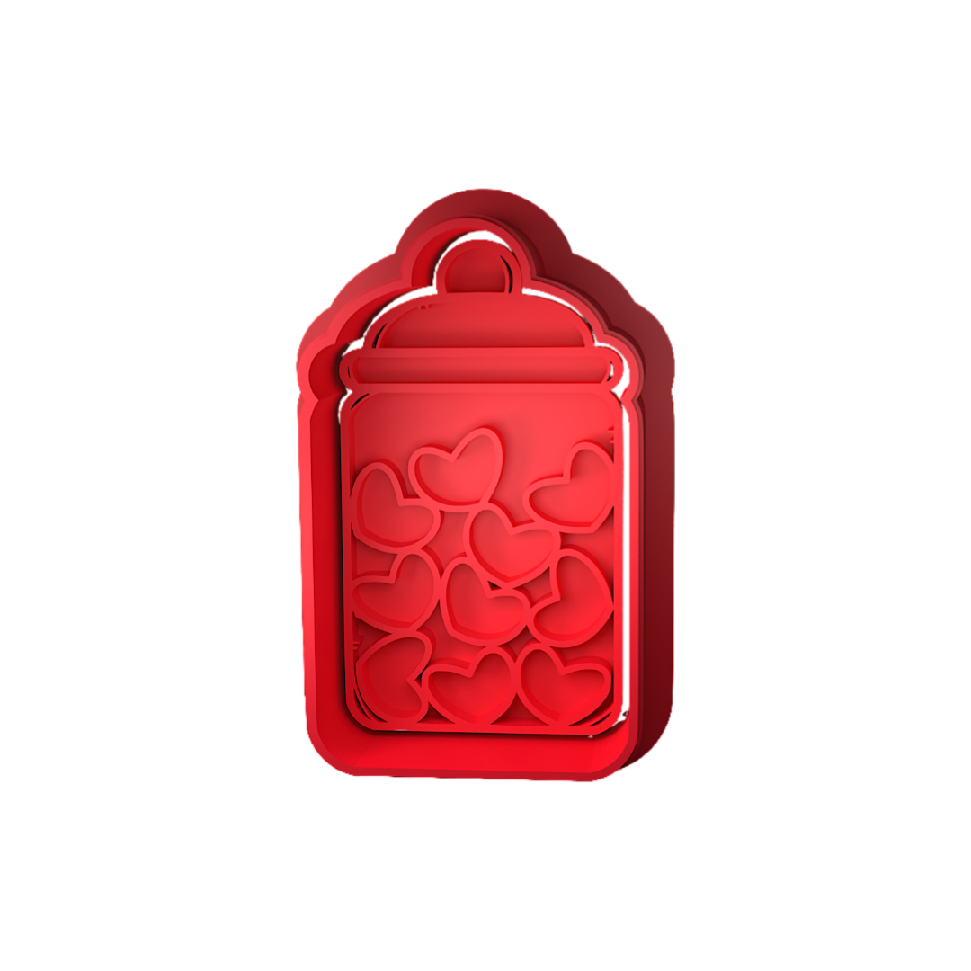 Hearts in a Jar Cookie Stamp and Cutter Set