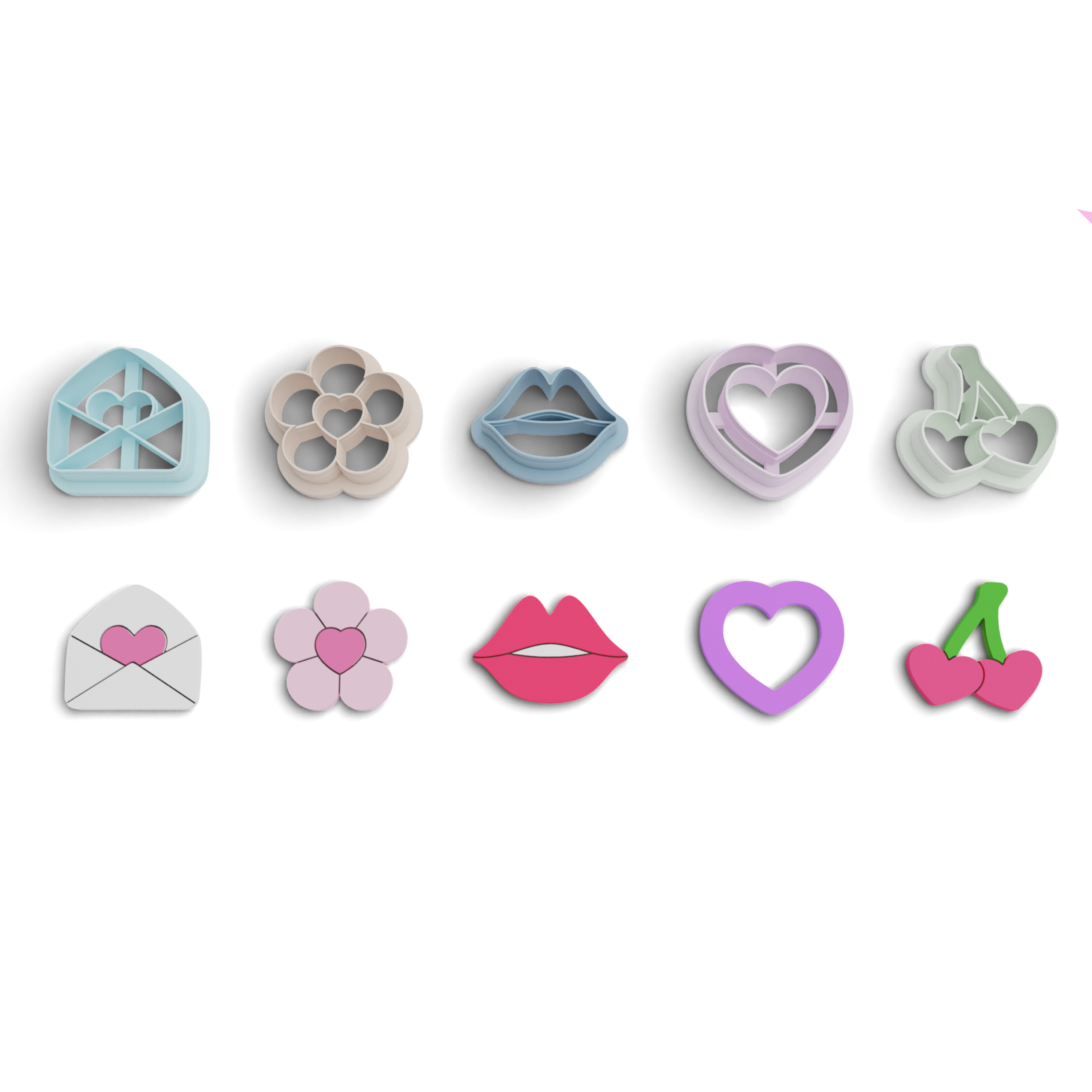 Succulent Polymer Clay Cutter Pack (1131) 7 Pieces