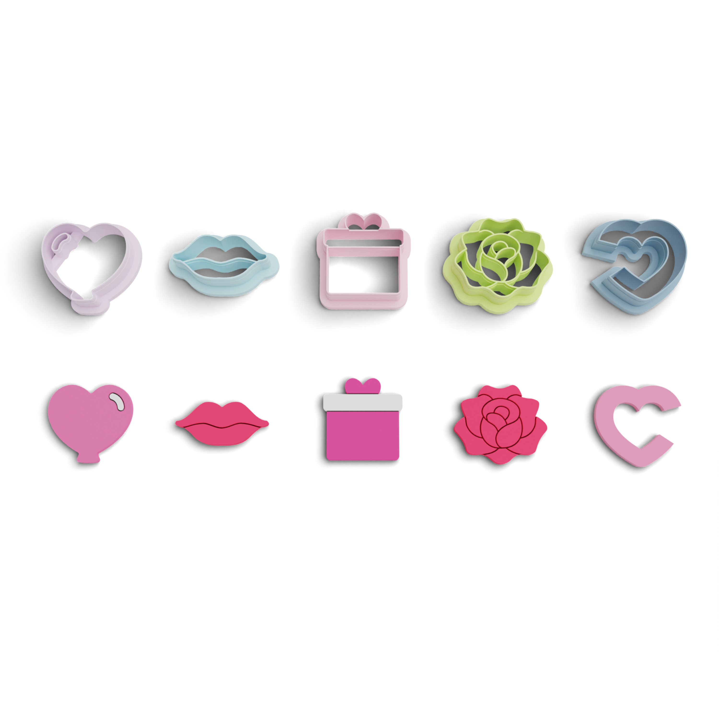 Succulent Polymer Clay Cutter Pack (1131) 7 Pieces