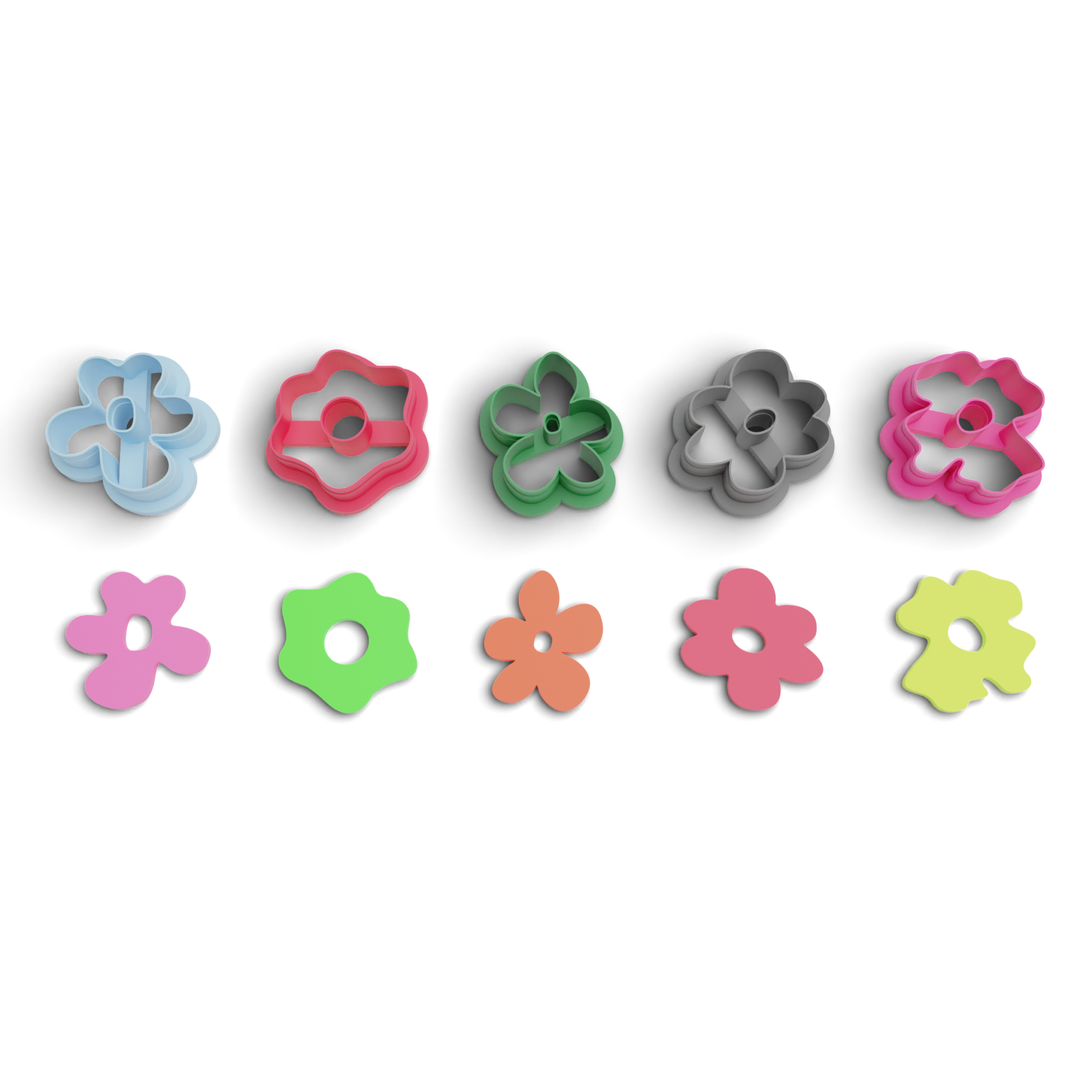 Succulent Polymer Clay Cutter Pack (1131) 7 Pieces