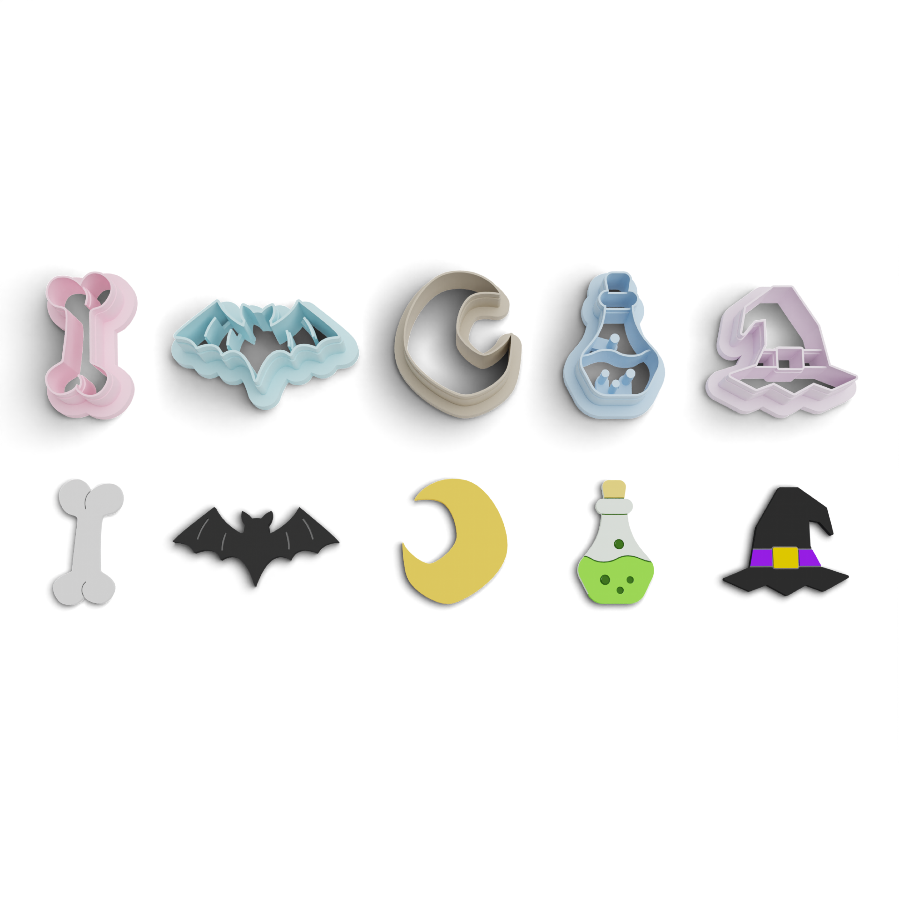 Succulent Polymer Clay Cutter Pack (1131) 7 Pieces