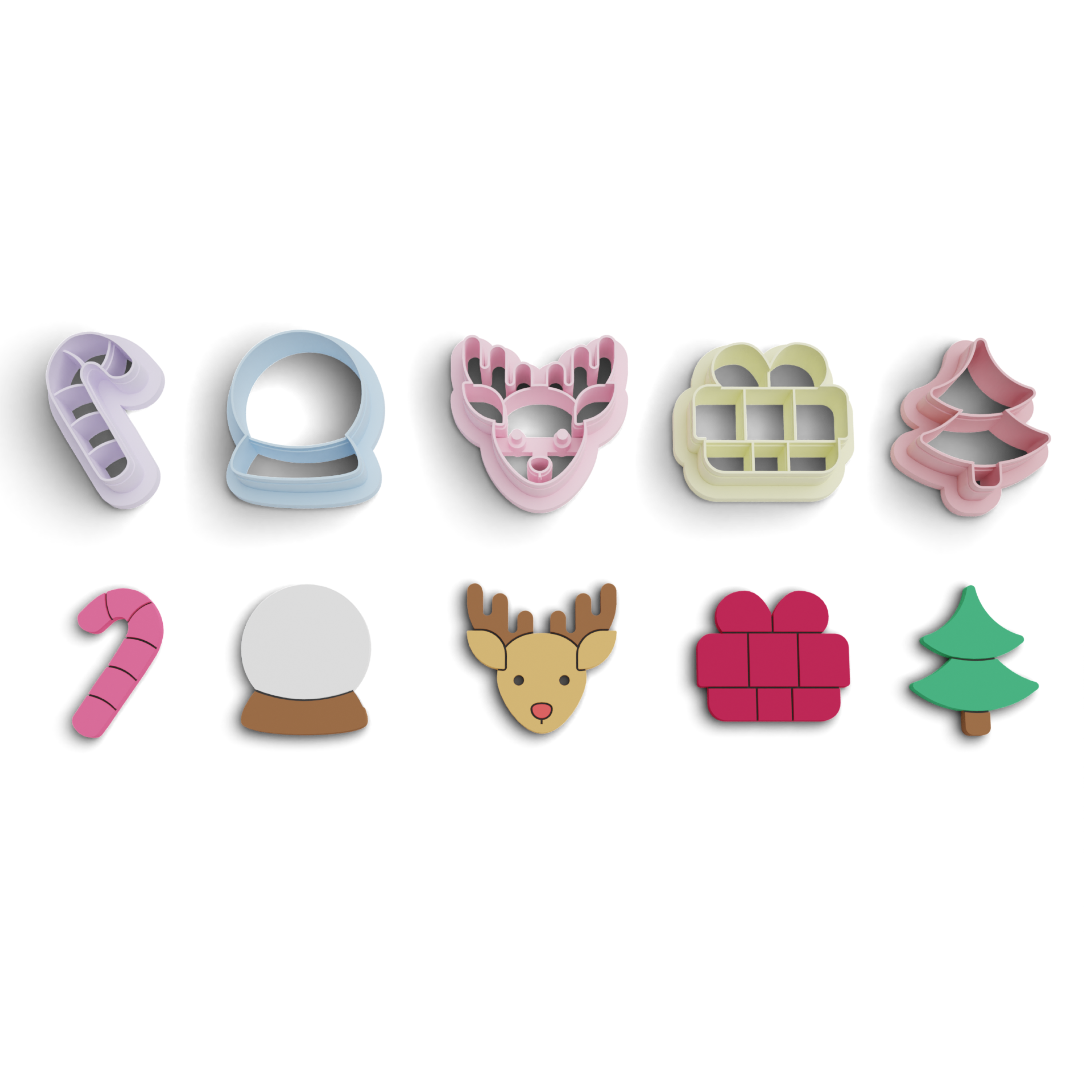 Succulent Polymer Clay Cutter Pack (1131) 7 Pieces