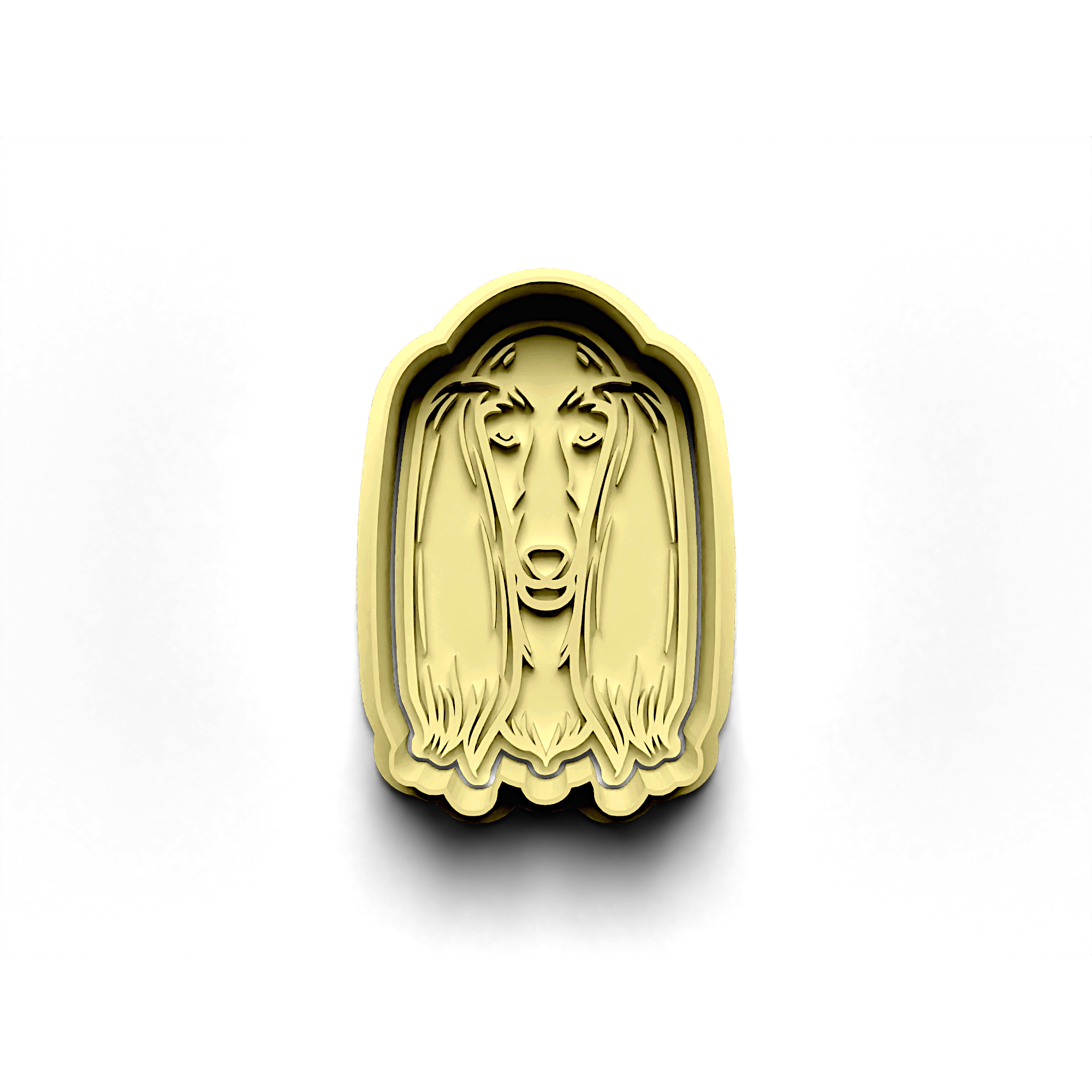 Afghan Hound Cookie Cutter Stamp and Cutter Set