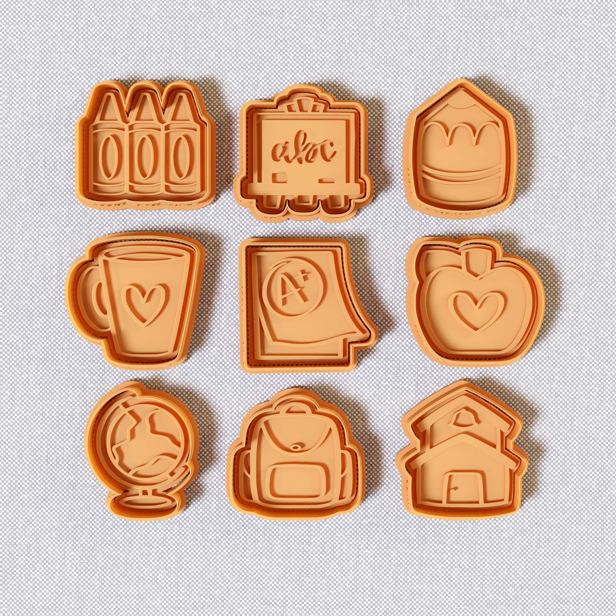 Harry Potter Characters Cookie Cutter Stamp and Cutter Set (0511_7)
