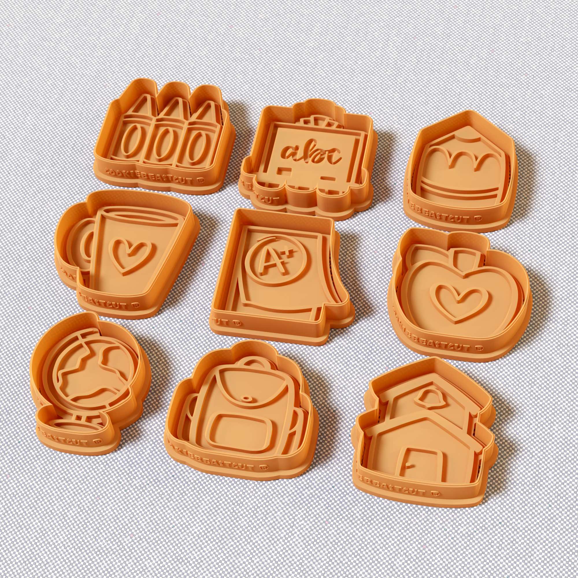 Harry Potter Characters Cookie Cutter Stamp and Cutter Set (0511_7)