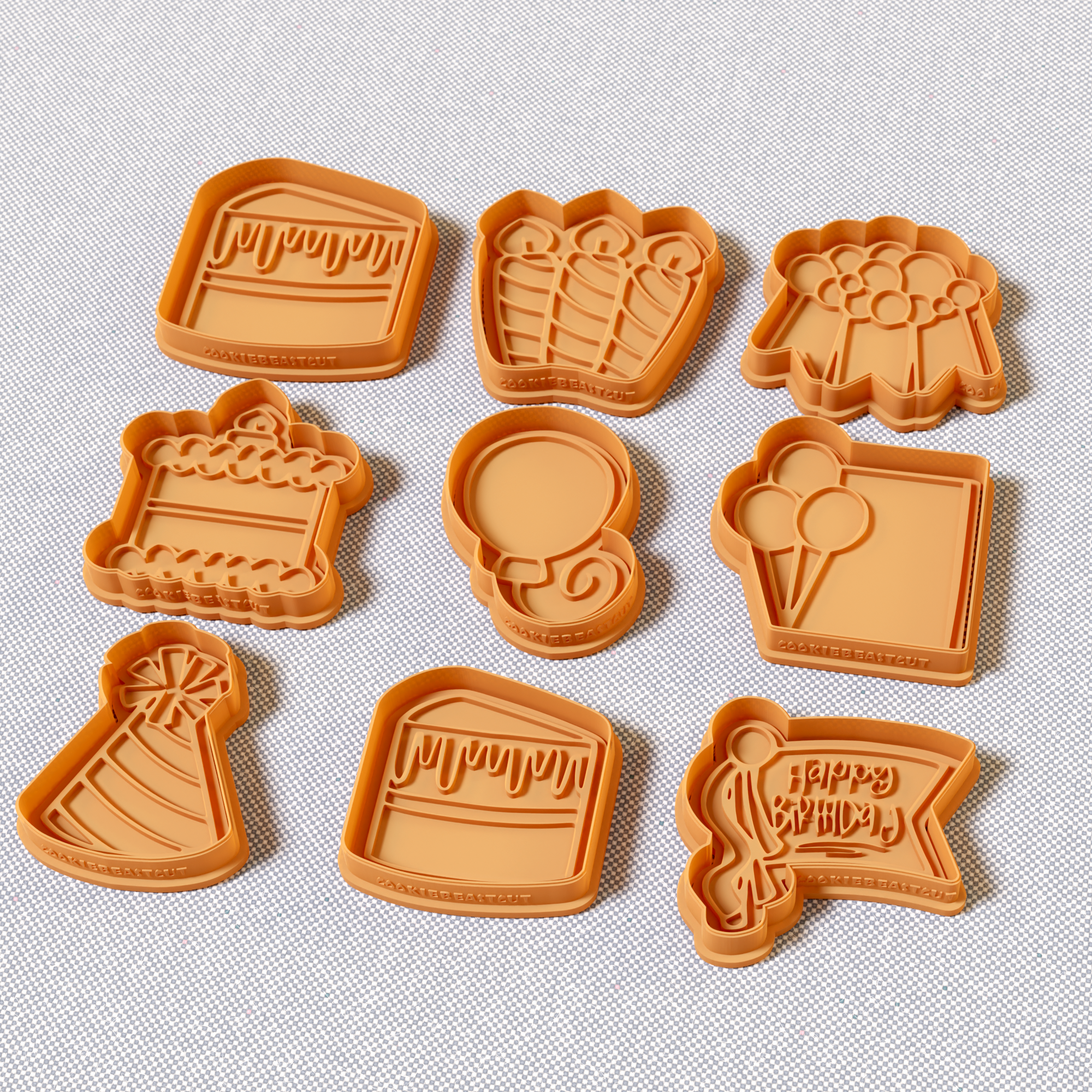 Harry Potter Characters Cookie Cutter Stamp and Cutter Set (0511_7)
