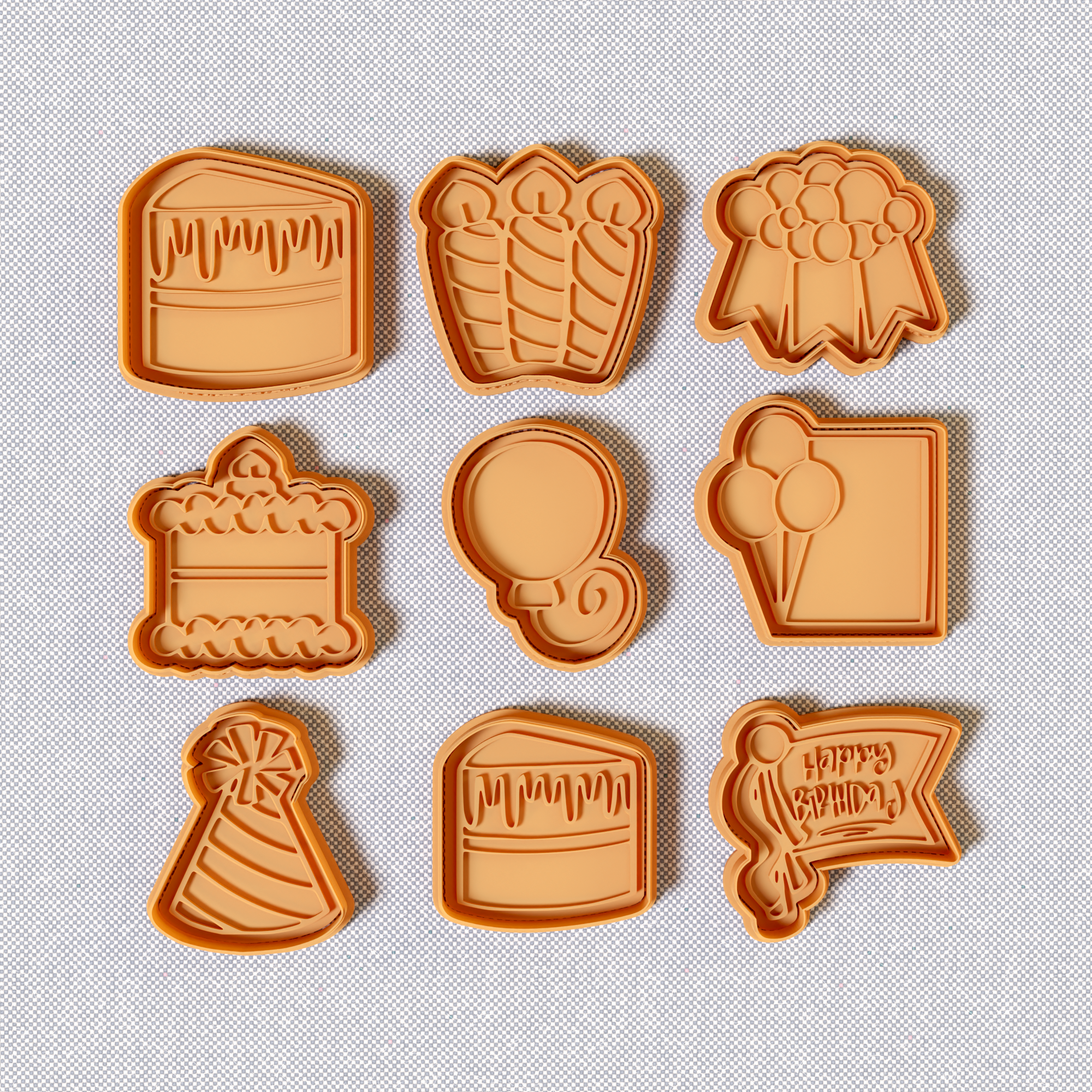 Harry Potter Characters Cookie Cutter Stamp and Cutter Set (0511_7)