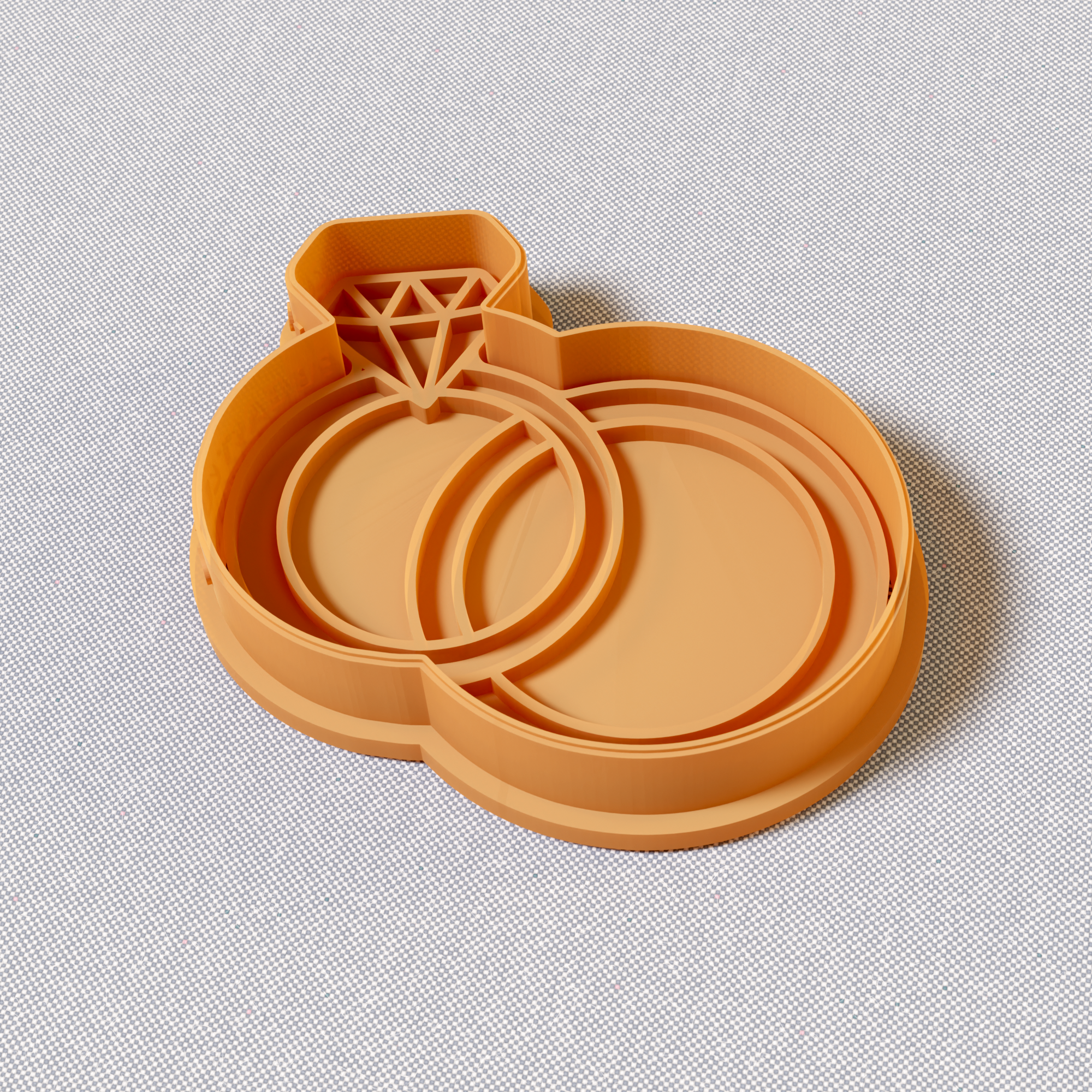 Ring Cookie Mold Stamp and Cutter Set