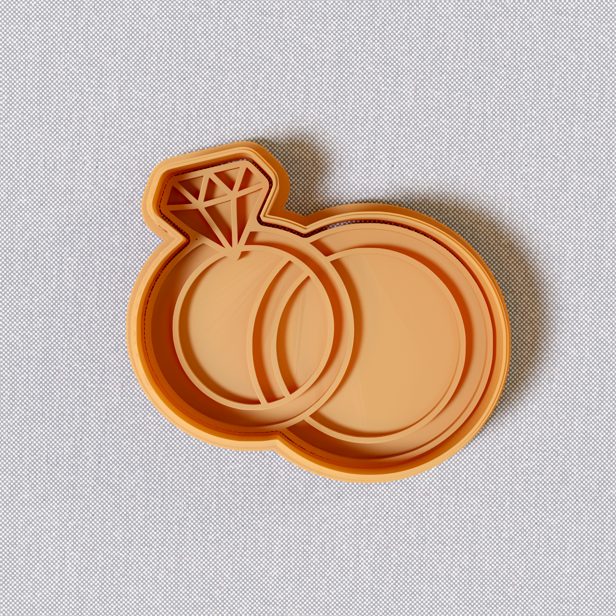 Ring Cookie Mold Stamp and Cutter Set