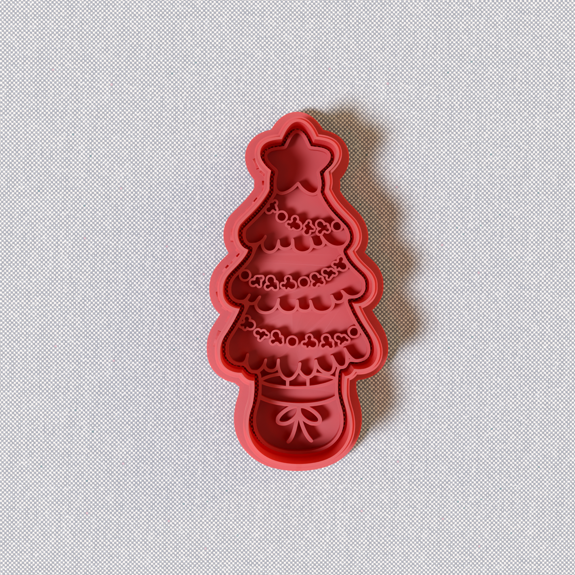 New Year Decorations Cookie Cutters Stamp and Cutter Set (0462_3)