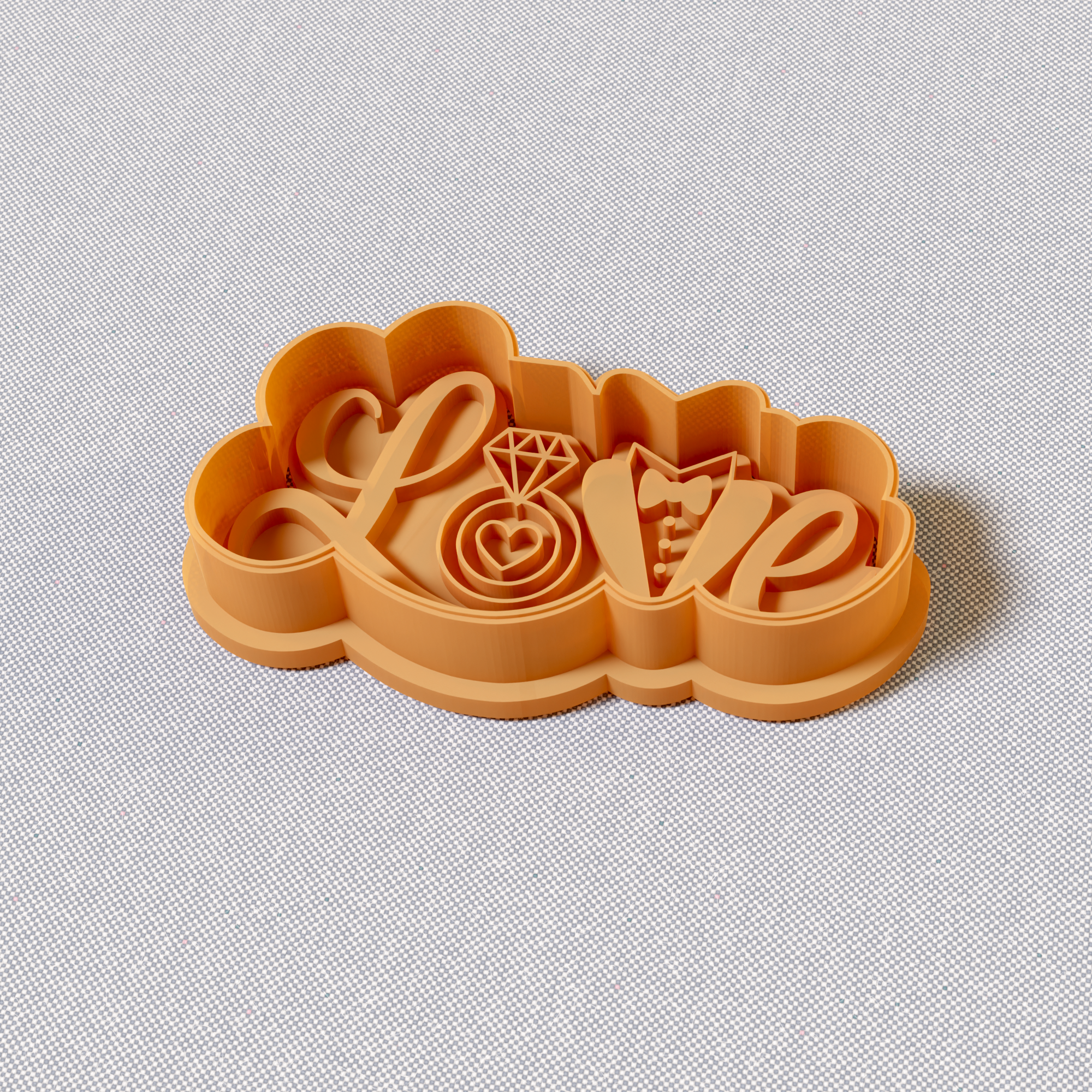 Ring Cookie Mold Stamp and Cutter Set