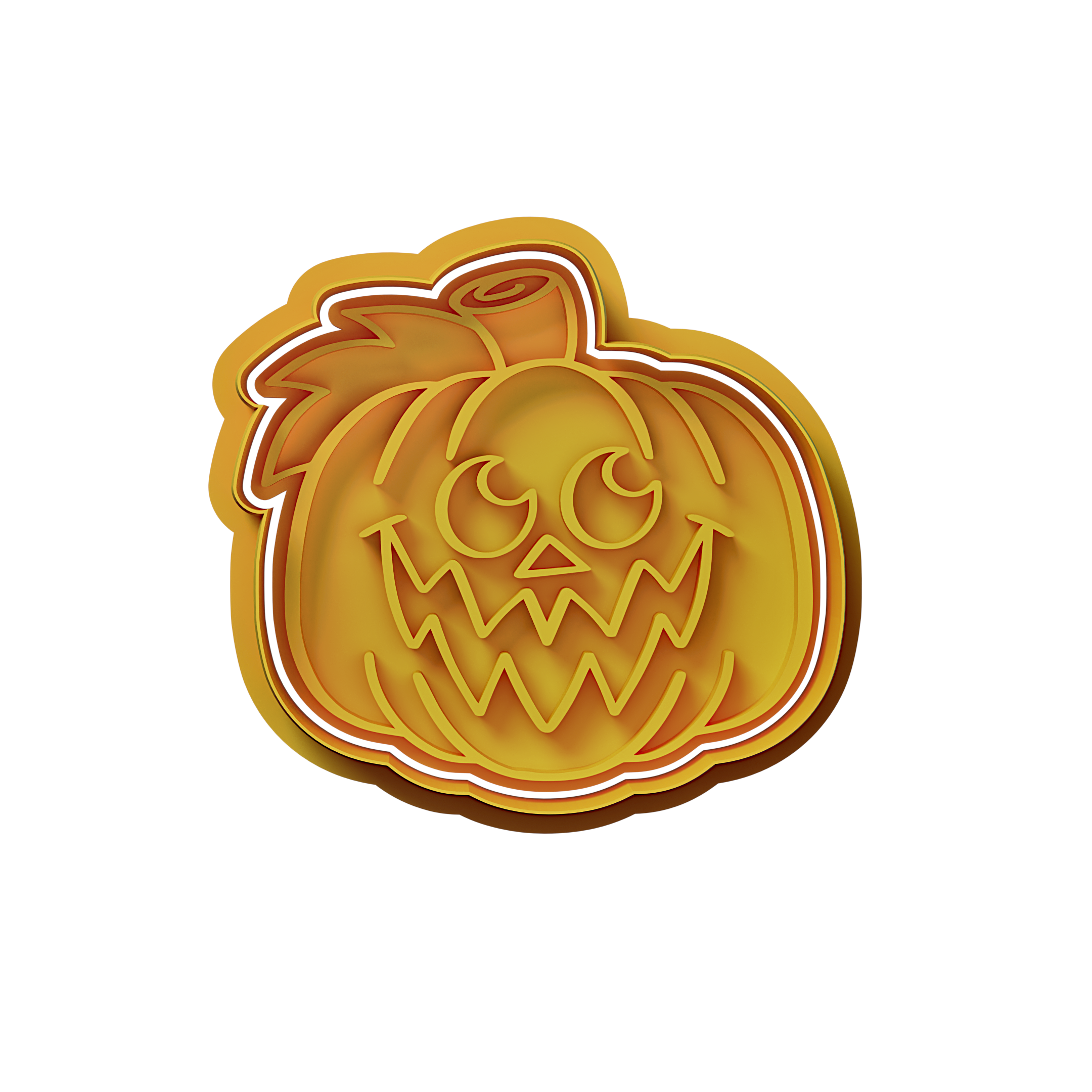 Pumpkin #2 Cookie Cutter Stamp and Cutter Set