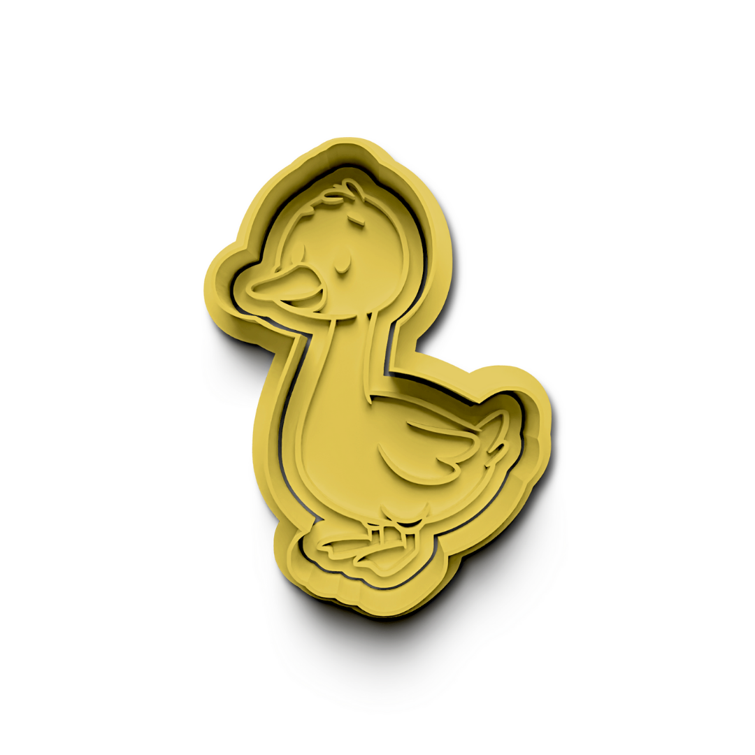 Duck Cookie Stamp and Cutter Set