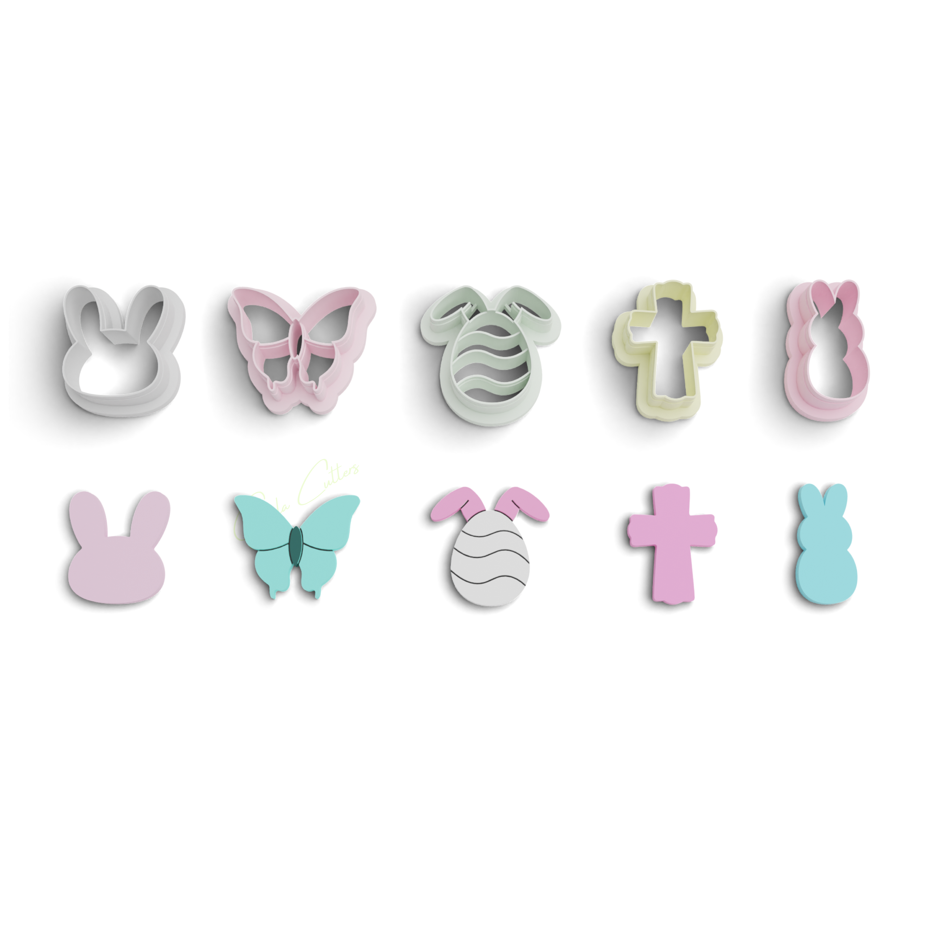Succulent Polymer Clay Cutter Pack (1131) 7 Pieces