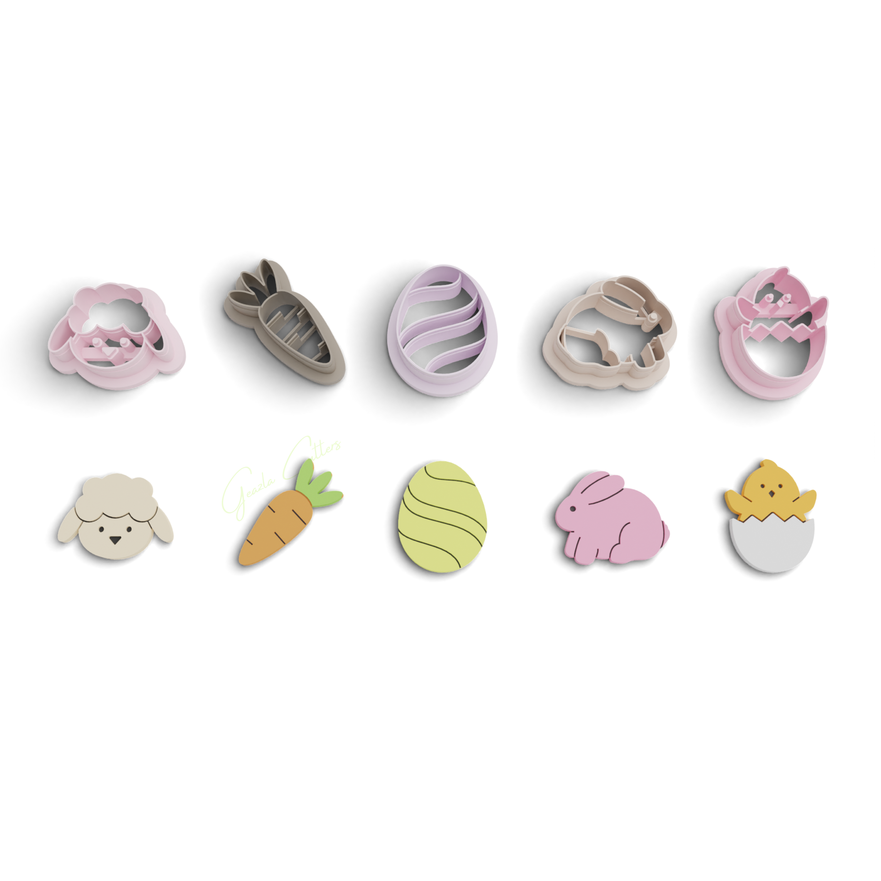 Succulent Polymer Clay Cutter Pack (1131) 7 Pieces