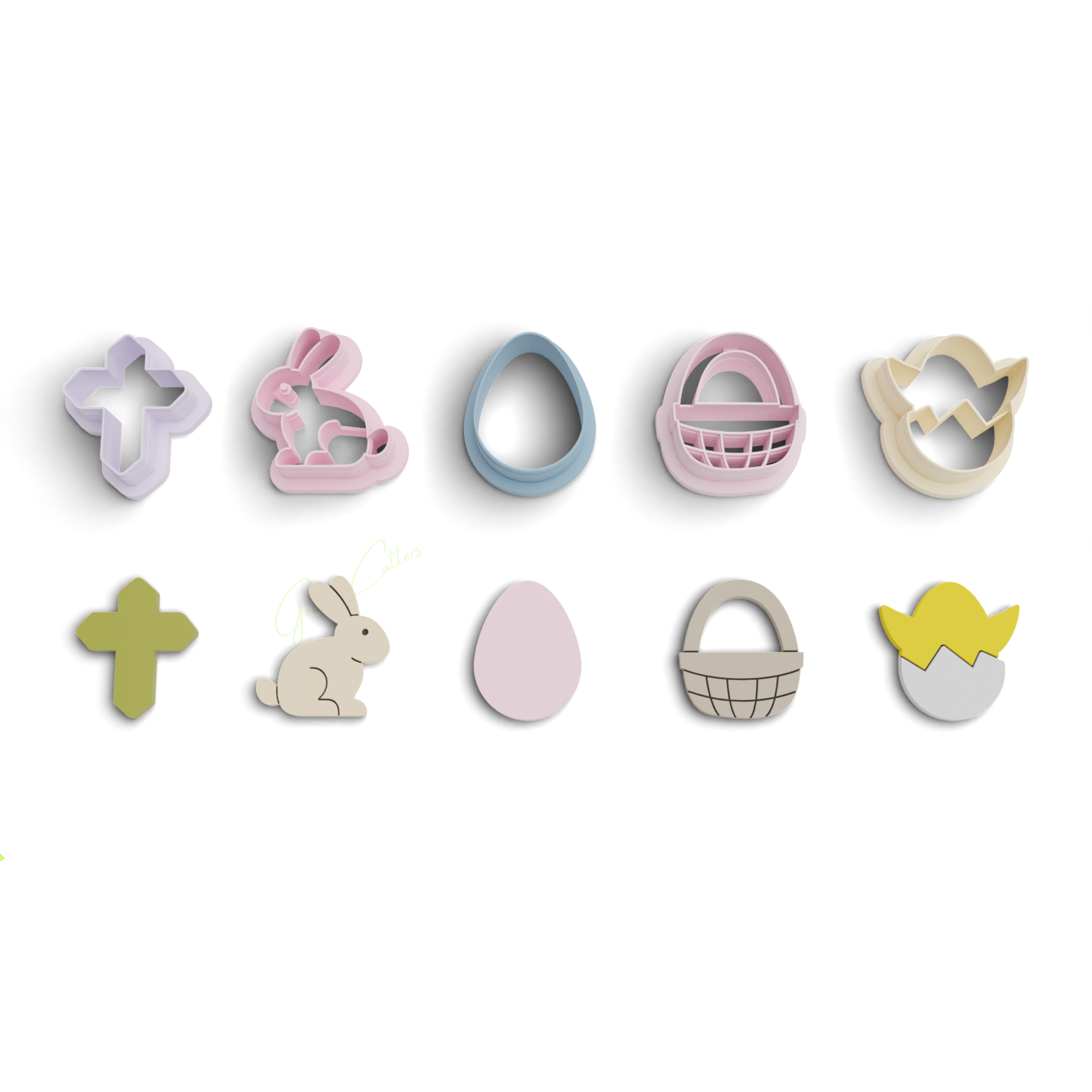 Succulent Polymer Clay Cutter Pack (1131) 7 Pieces