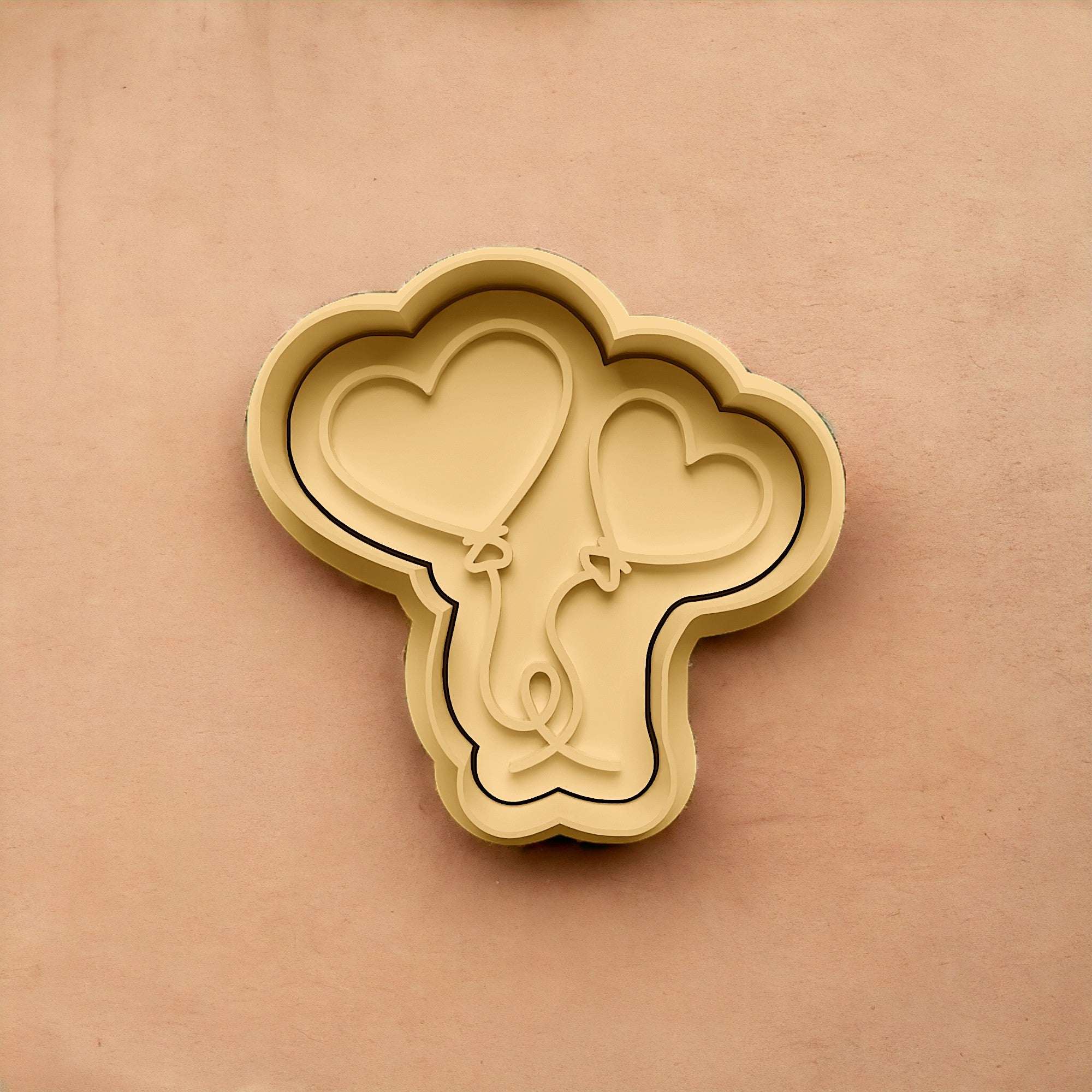 Balloon Heart Cookie Stamp and Cutter