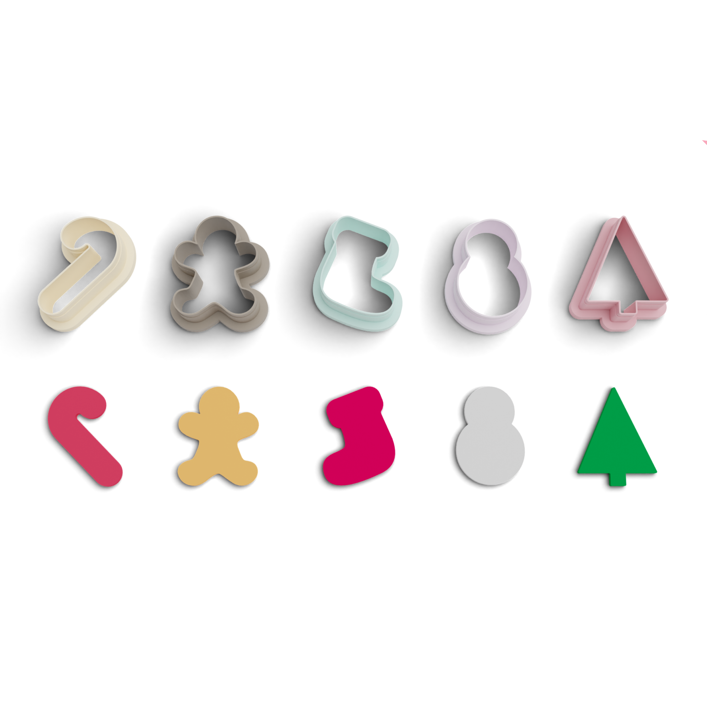 Succulent Polymer Clay Cutter Pack (1131) 7 Pieces