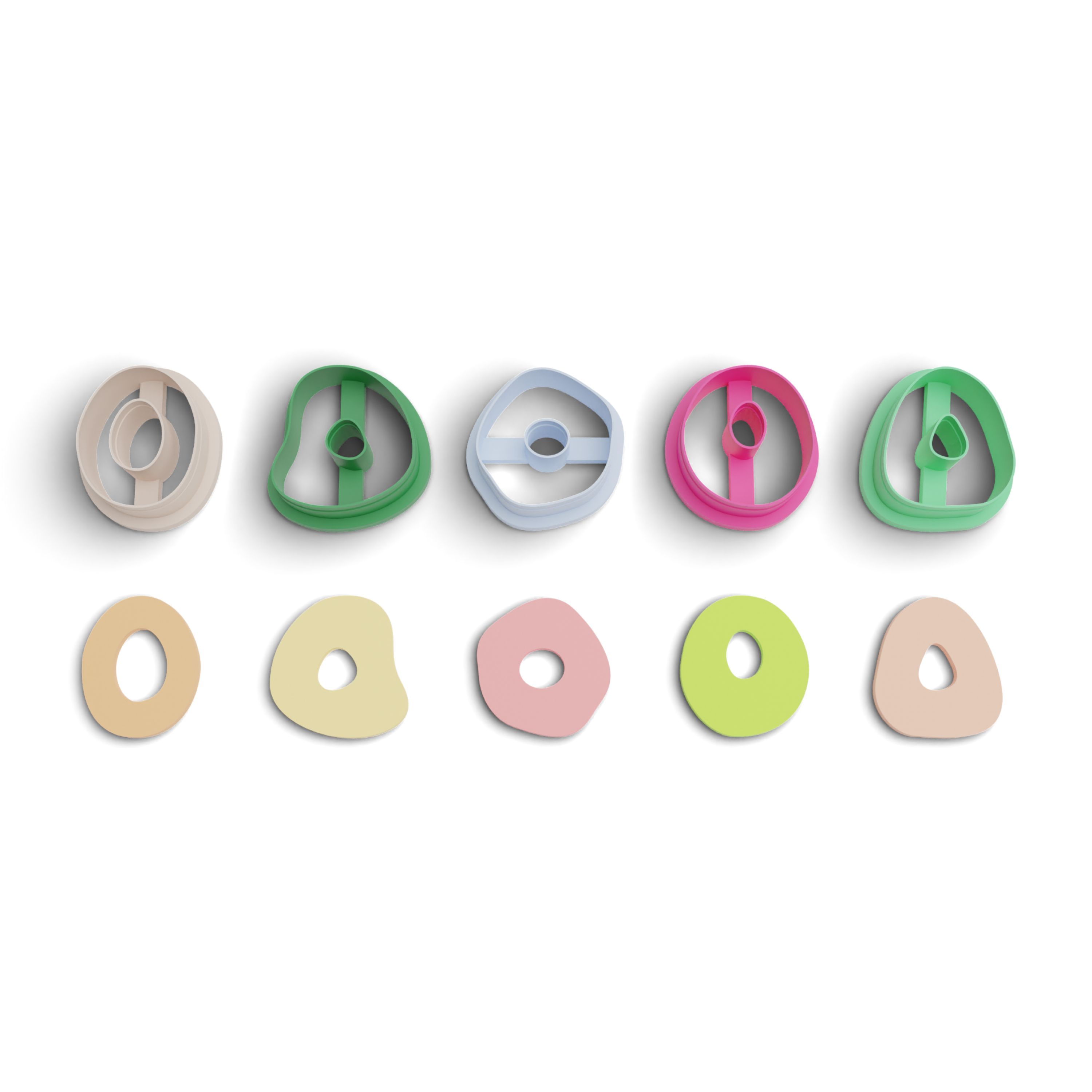 Succulent Polymer Clay Cutter Pack (1131) 7 Pieces