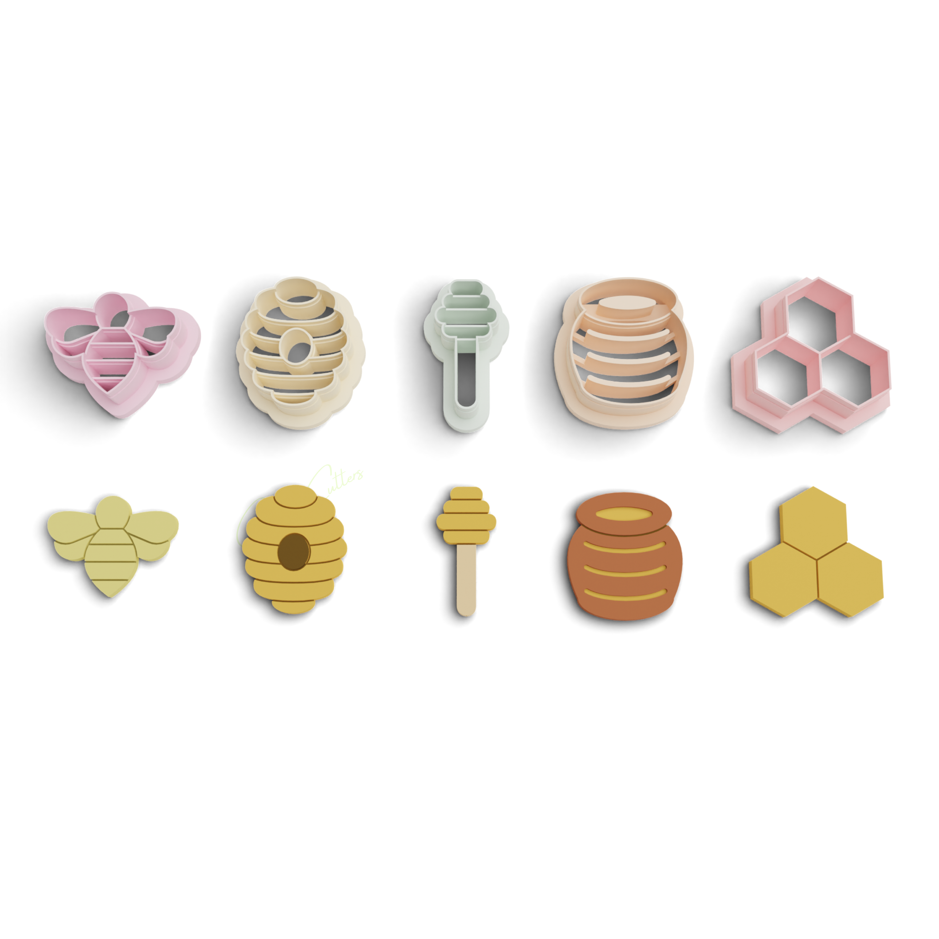 Succulent Polymer Clay Cutter Pack (1131) 7 Pieces
