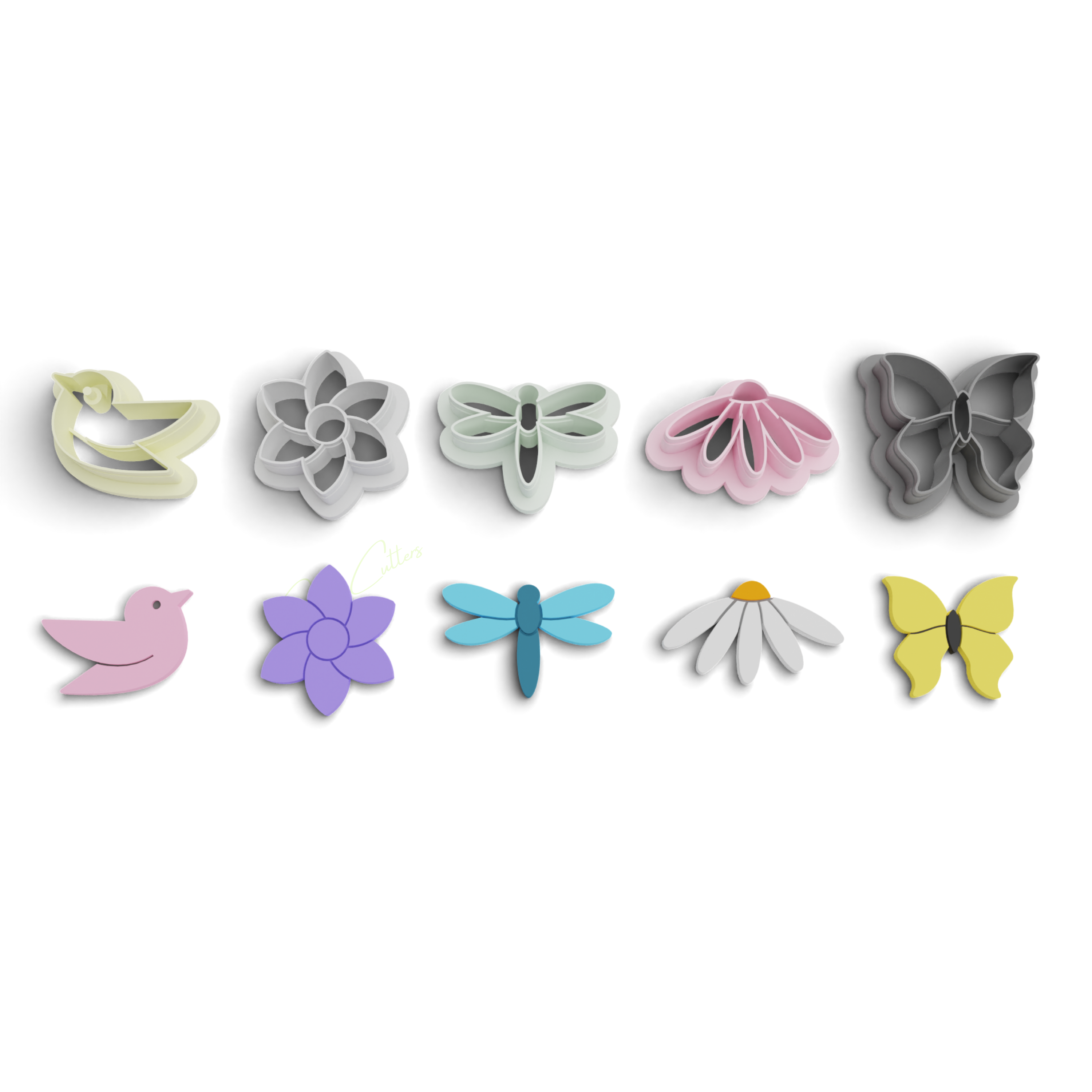 Succulent Polymer Clay Cutter Pack (1131) 7 Pieces
