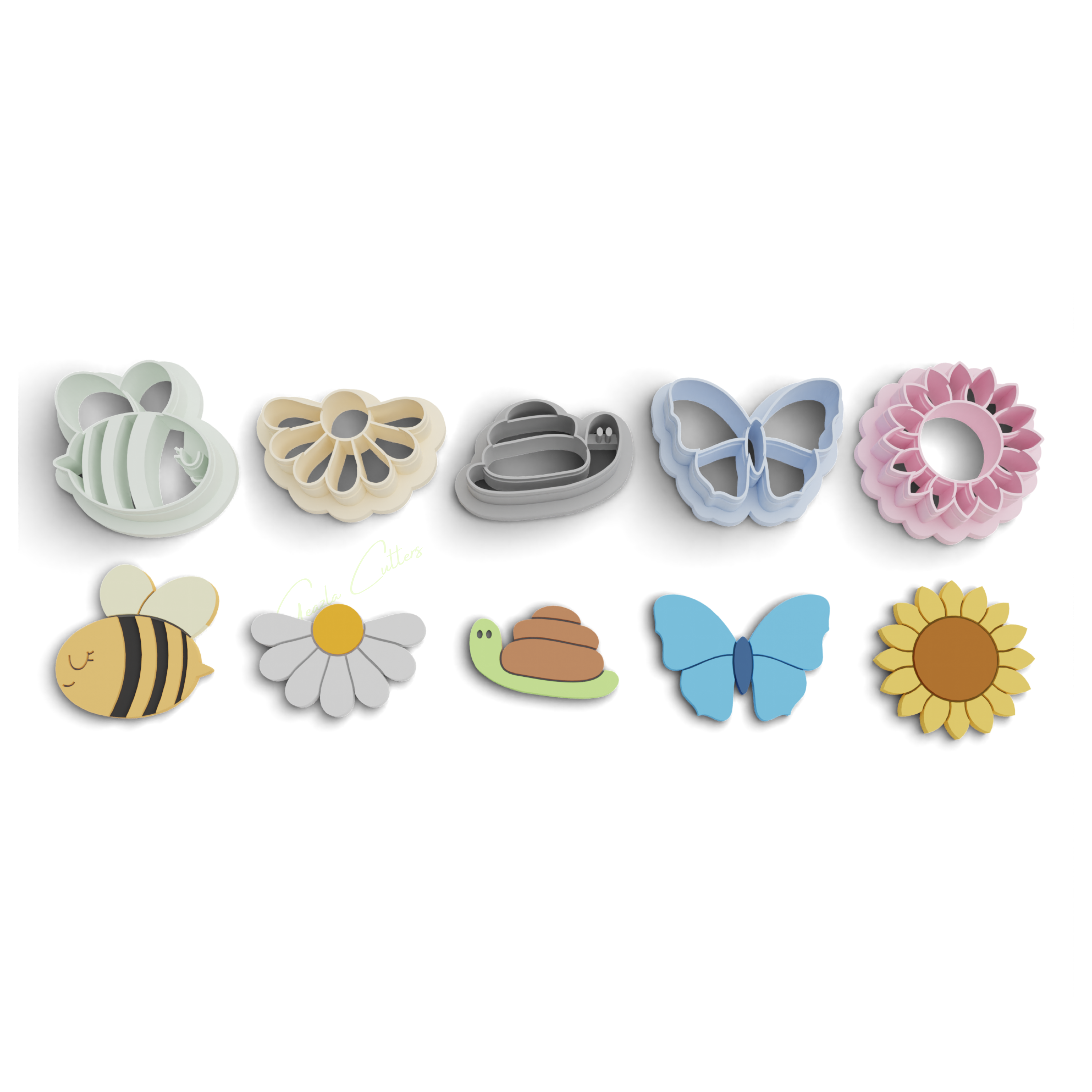 Succulent Polymer Clay Cutter Pack (1131) 7 Pieces