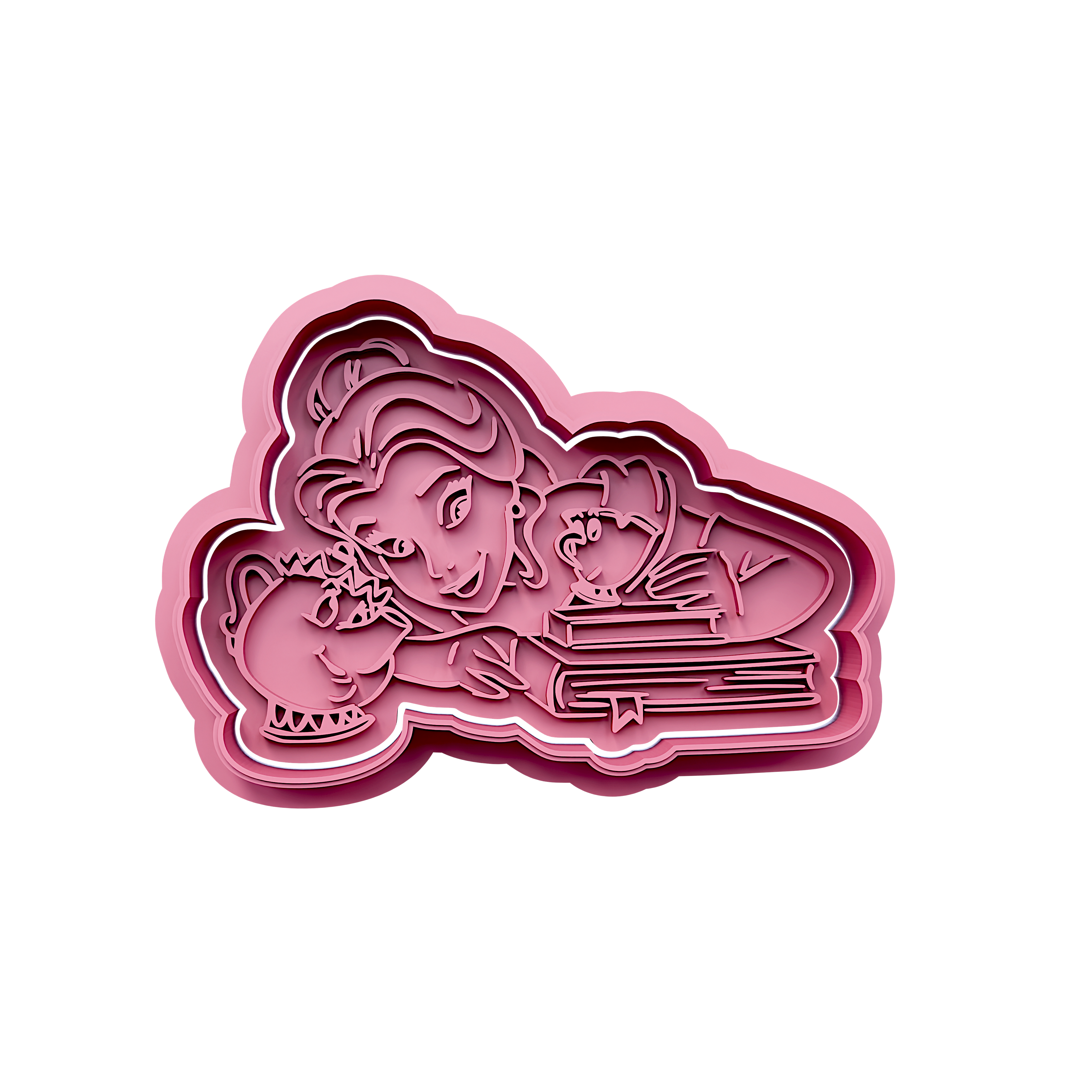 Princess Cookie Cutter Stamp and Cutter Set