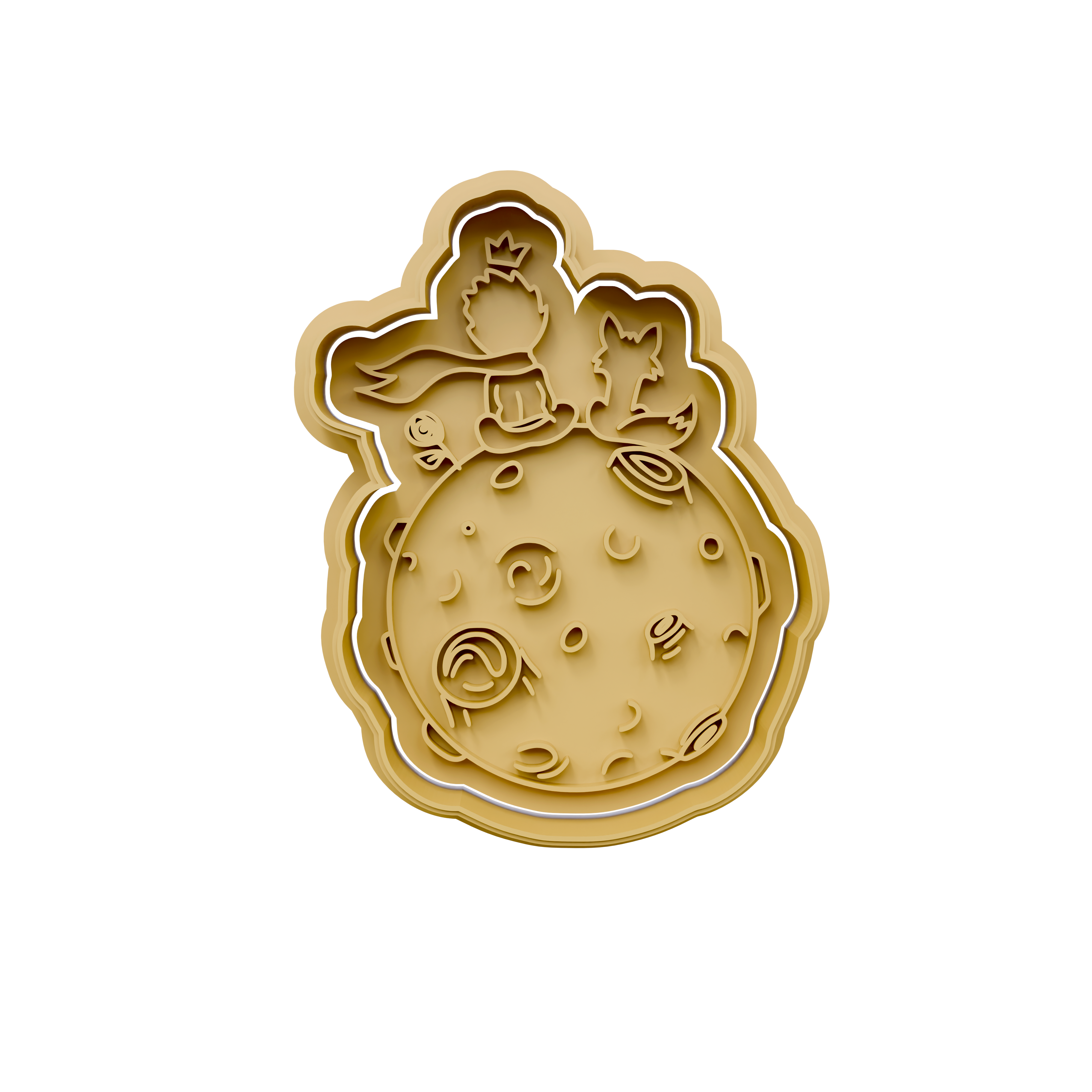 Little Prince Cookie Cutter Stamp and Cutter Set