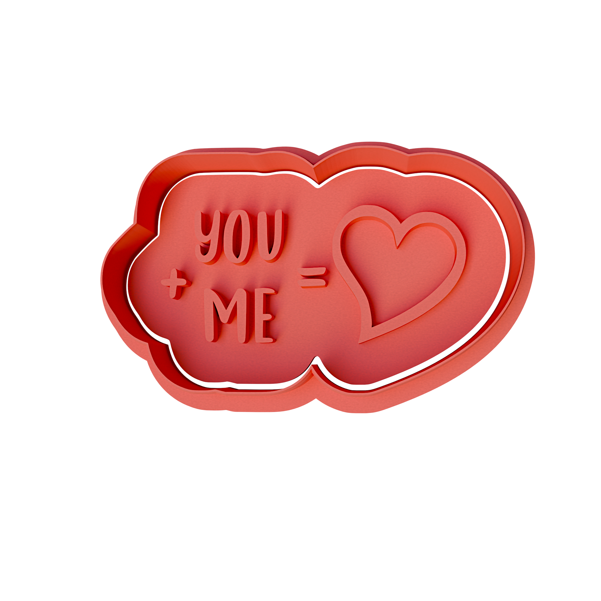 Valentine's Day Cookie Cutter Stamp and Cutter Set (0121)