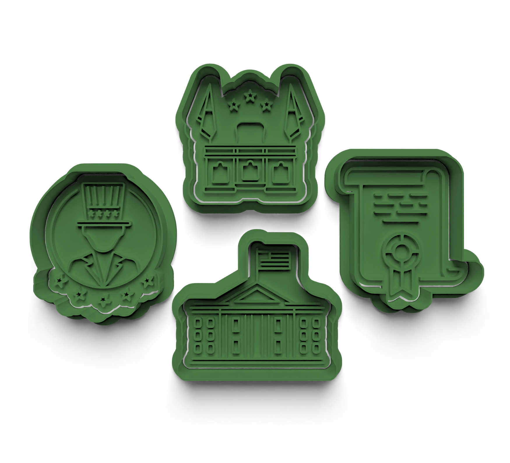 Graduation #5 Cookie Stamp and Cutter Set