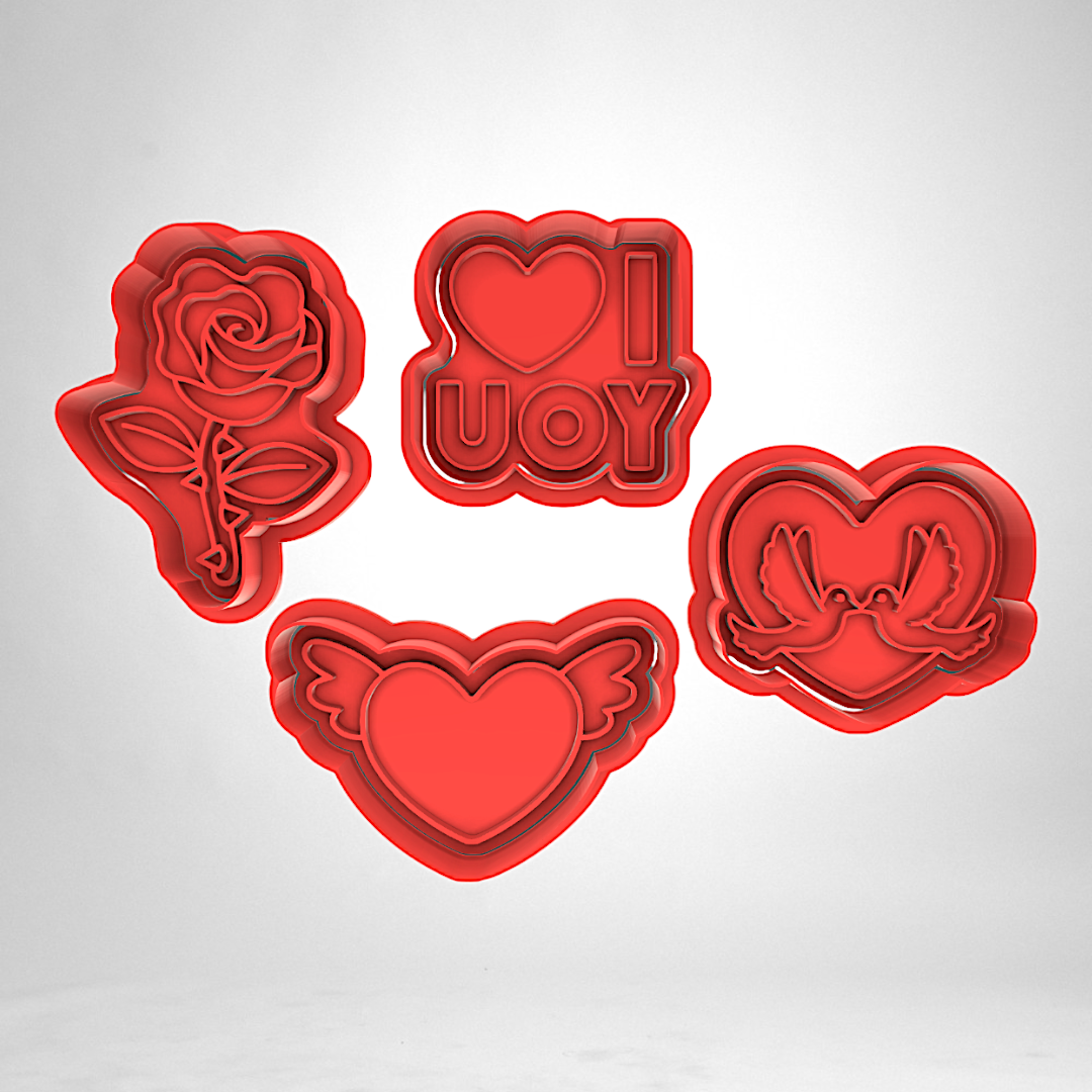 Sevgililer Günü | Kalp Kurabiye Kalıbı | Polimer Kil | Seramik Kalıbı