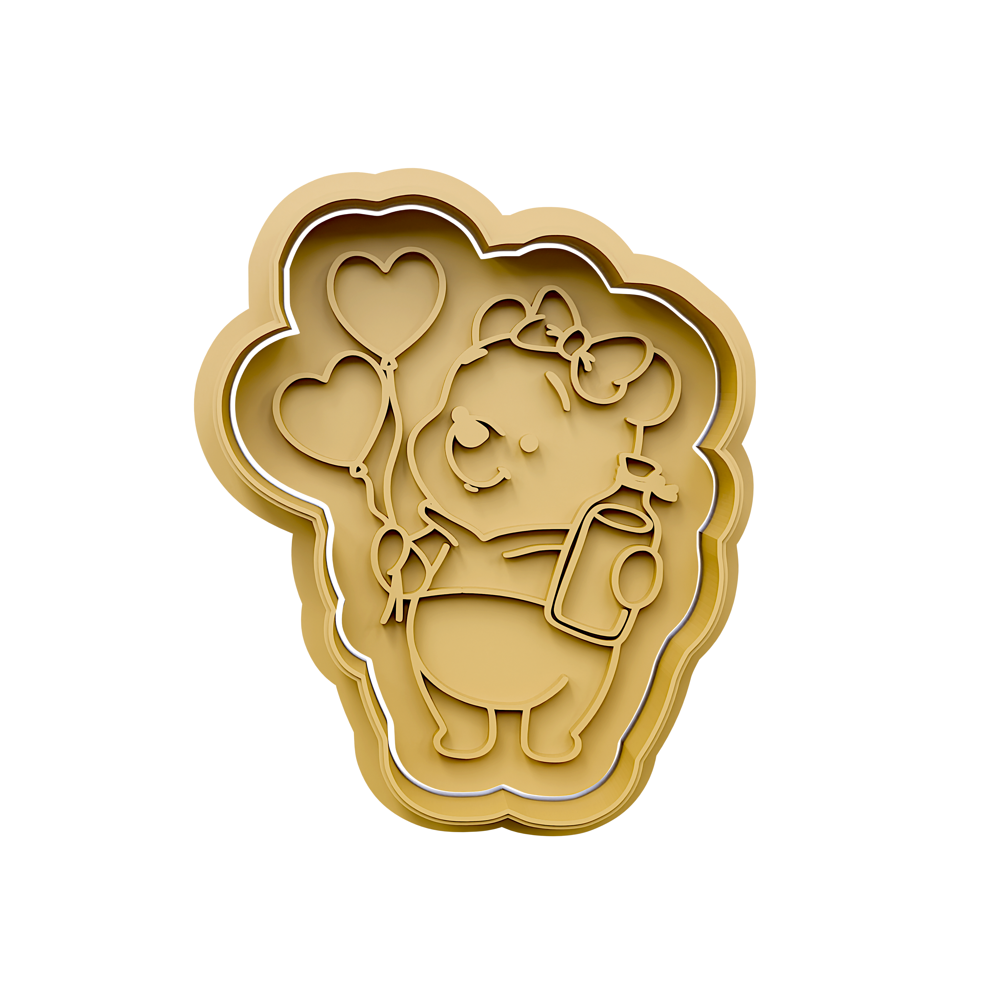 Mini Winnie Cookie Cutters Stamp and Cutter Set