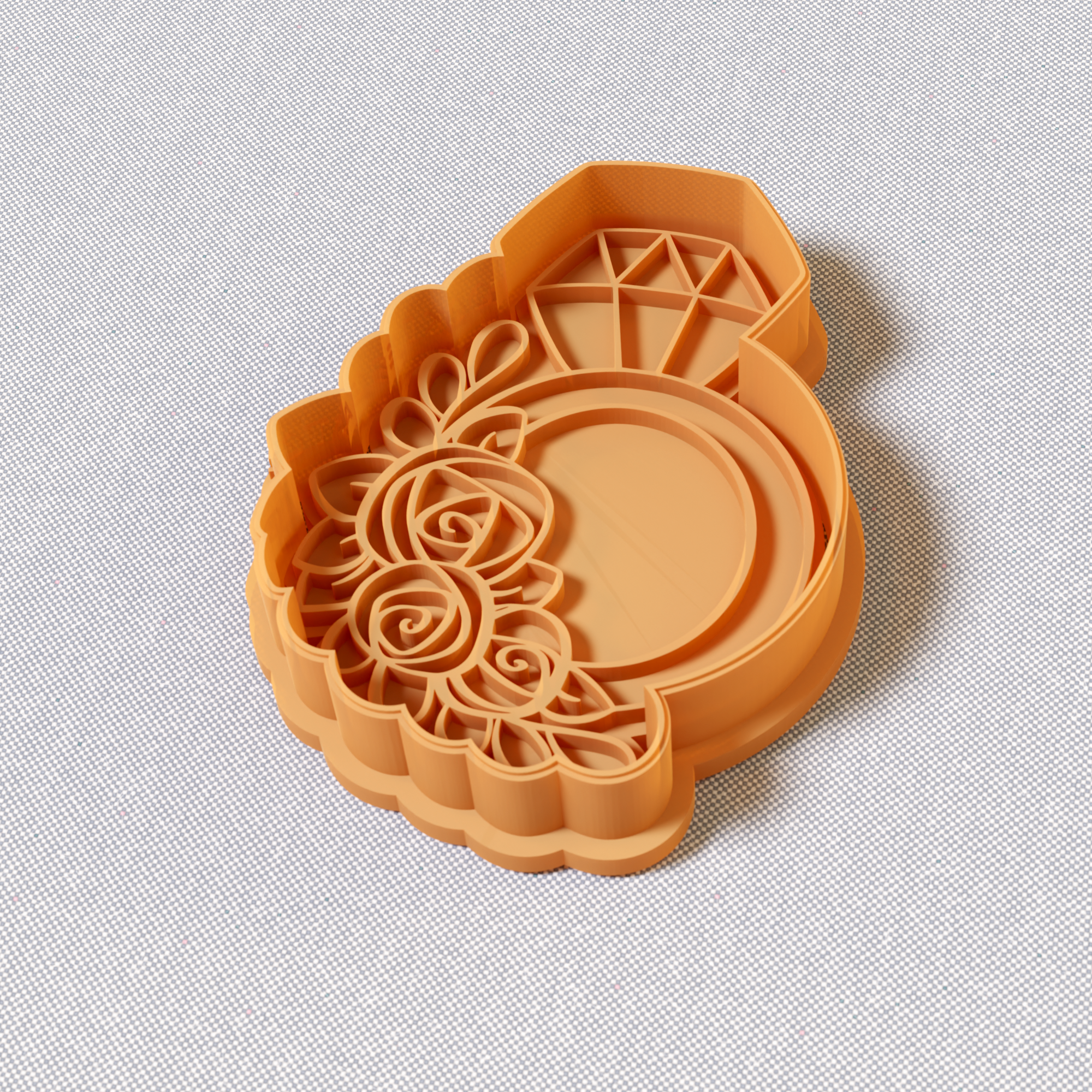 Ring Cookie Mold Stamp and Cutter Set